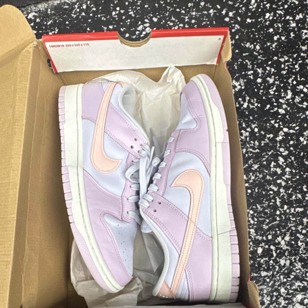 Nike Dunk Low Lavender White Pink Colorblock Leather Low Top Sneakers DD1503-003